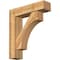 Ekena Millwork Westlake Block Rough Sawn Bracket w/ Offset Brace, Western Red Cedar, 8"W x 32"D x 36"H BKT0806X32X36WTL05RWR - alternate 1